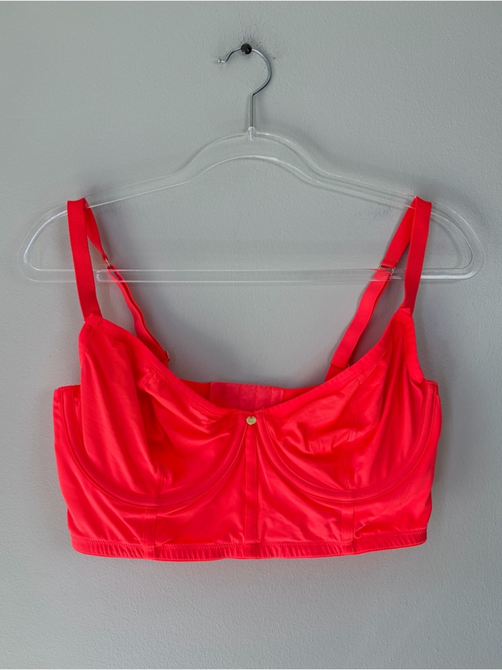 Cacique 36DDD Neon Demi Corset Long Line Bra
